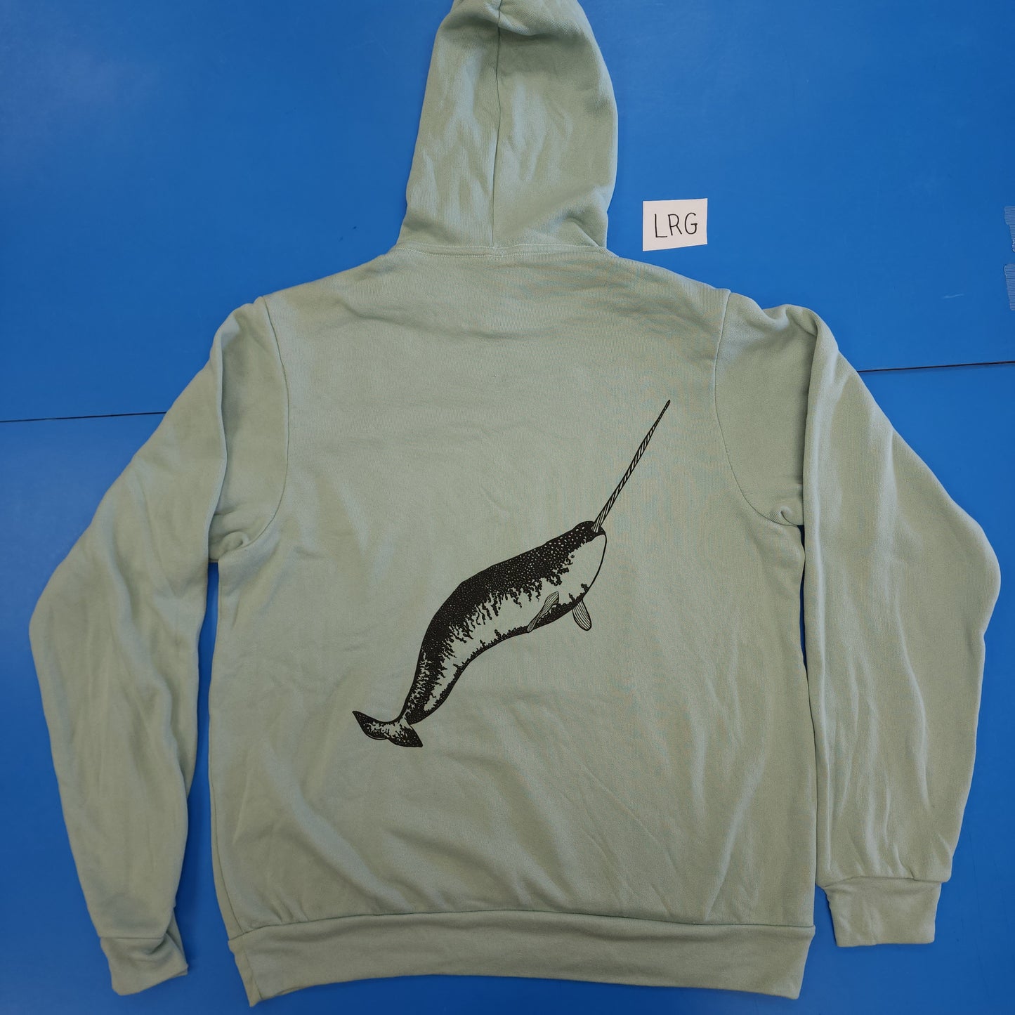 Blemished - Narwhal Pullover Hoodie - Dusty Blue