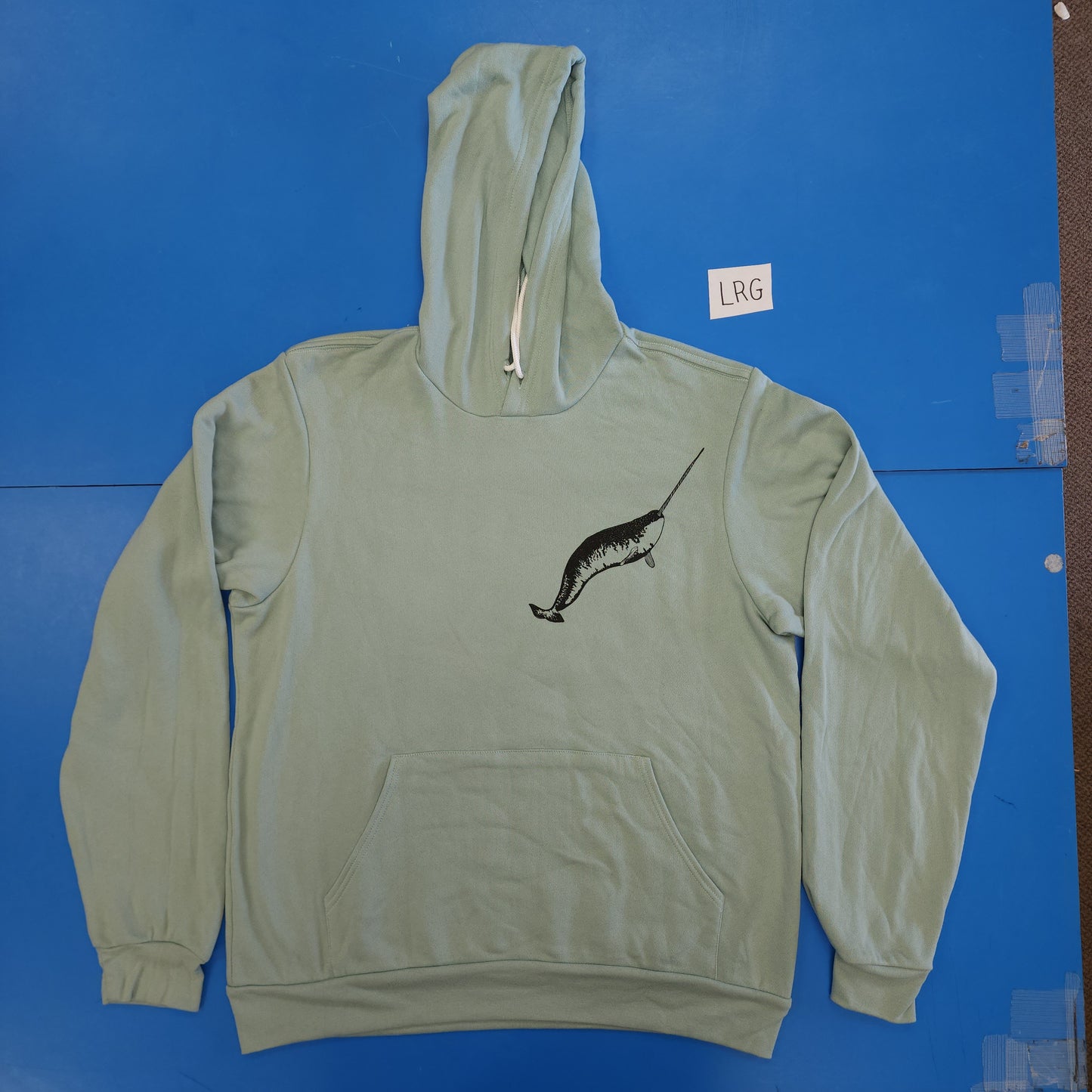 Blemished - Narwhal Pullover Hoodie - Dusty Blue