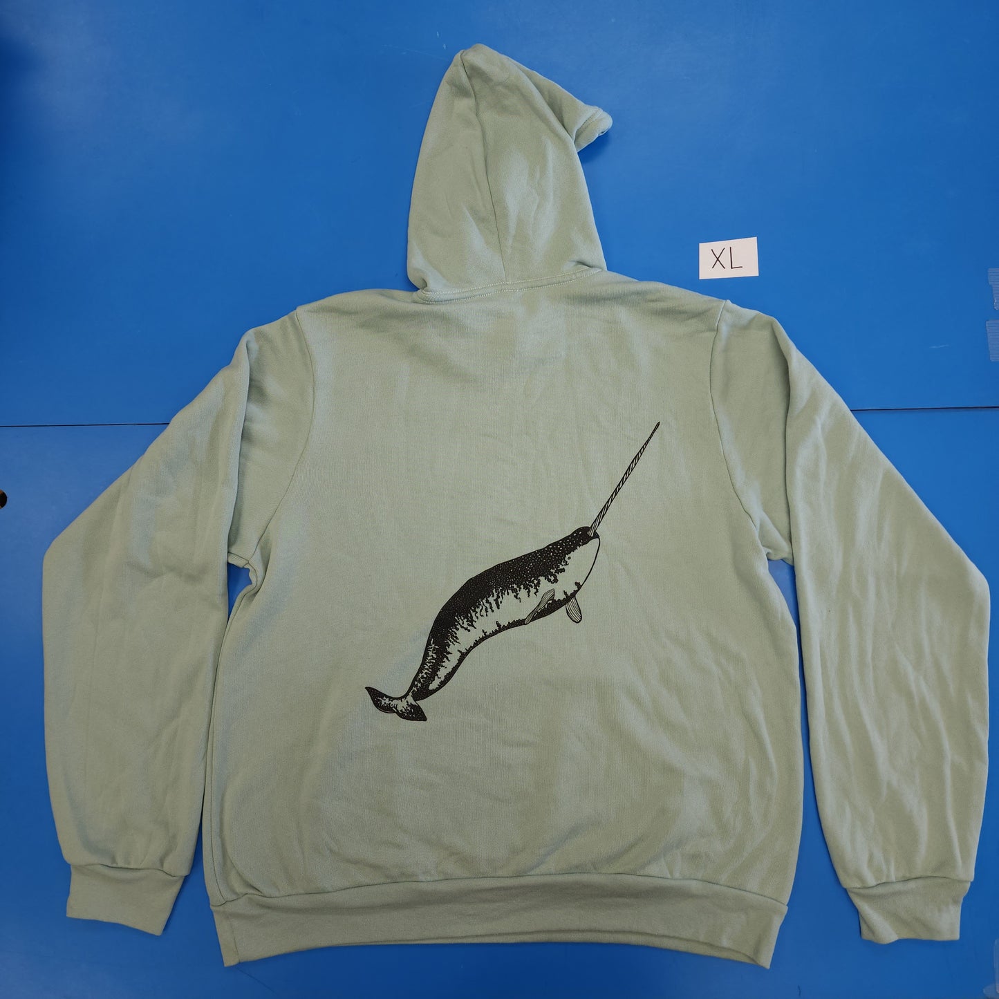 Blemished - Narwhal Pullover Hoodie - Dusty Blue