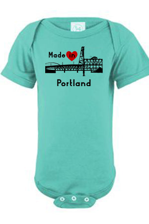 Made In Portland One Piece - Infant Caribbean