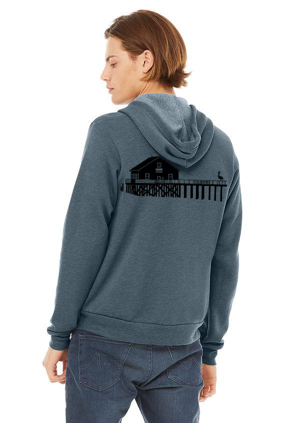 Boathouse Buddy Ultra Soft Zip up Hoodie - Unisex Heather Slate