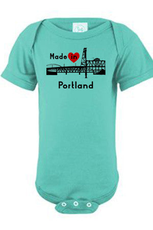 Made In Portland One Piece - Infant Caribbean