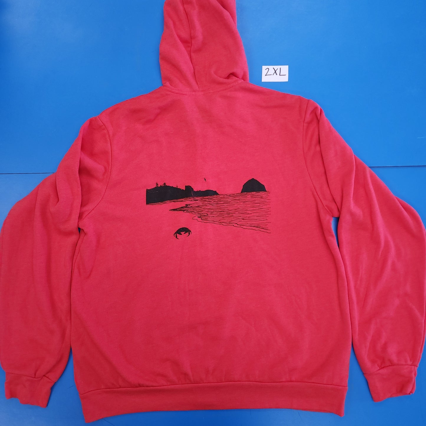 Blemished - Crabby Beach Zip-Up Hoodie Heather Red