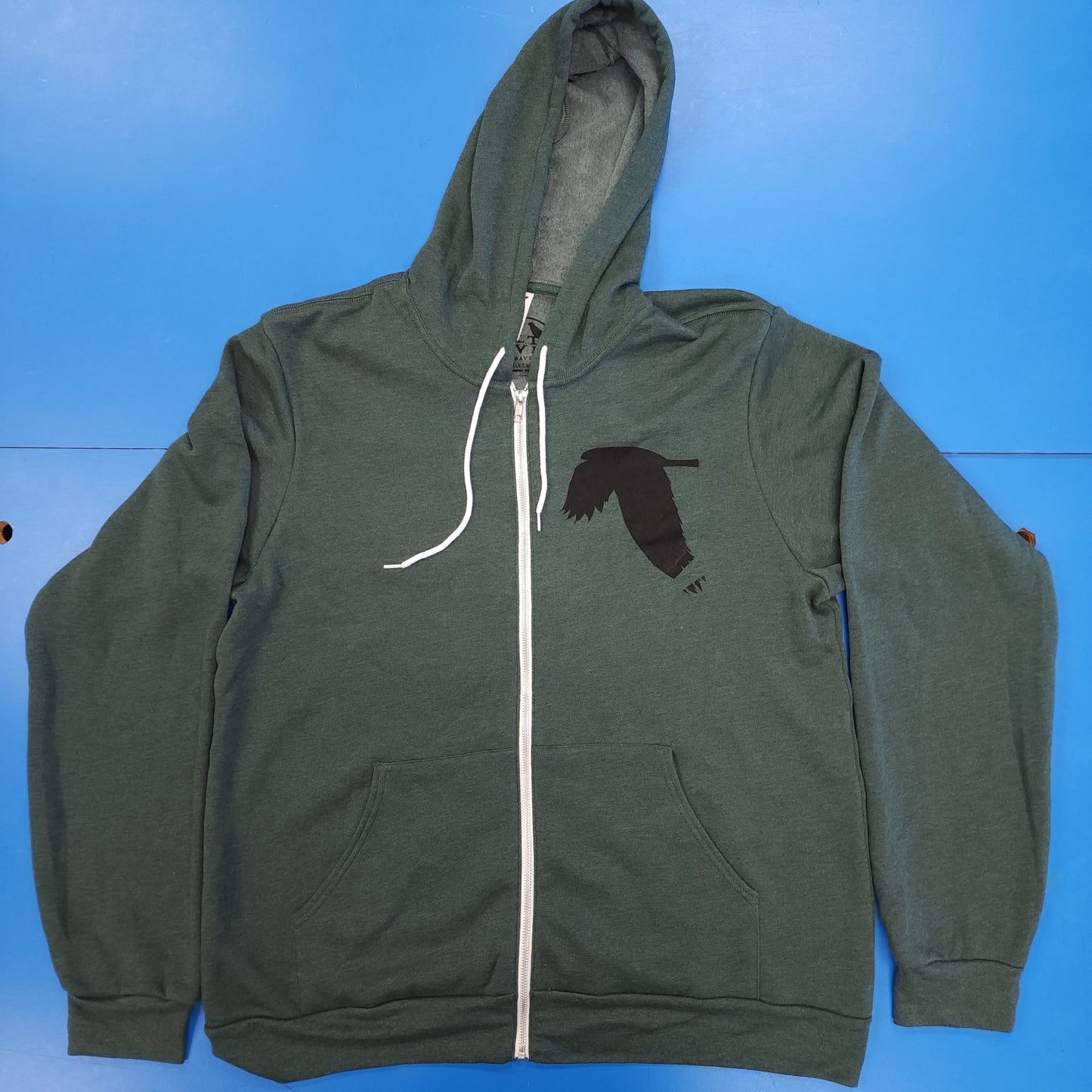 Blemished - Whale Sighting Zip-Up Hoodie - Heather Forest