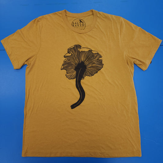 Blemished - Chanterelle Mushroom Unisex T-Shirt - Heather Mustard