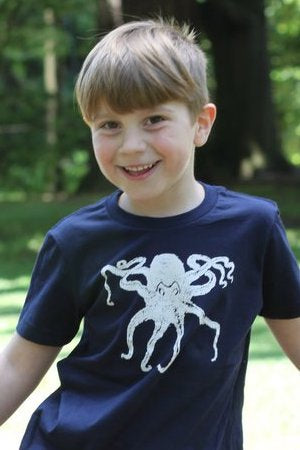 Octopus Kraken T-Shirt - Toddler Navy