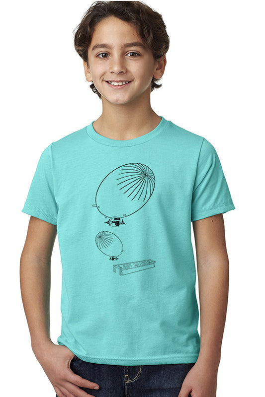 Air Museum T-Shirt - Youth Tahitian Blue