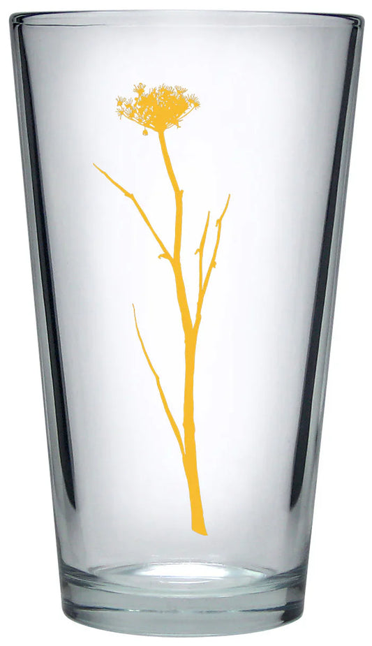 Yellow Botanica Pint Glass - Botanical Series