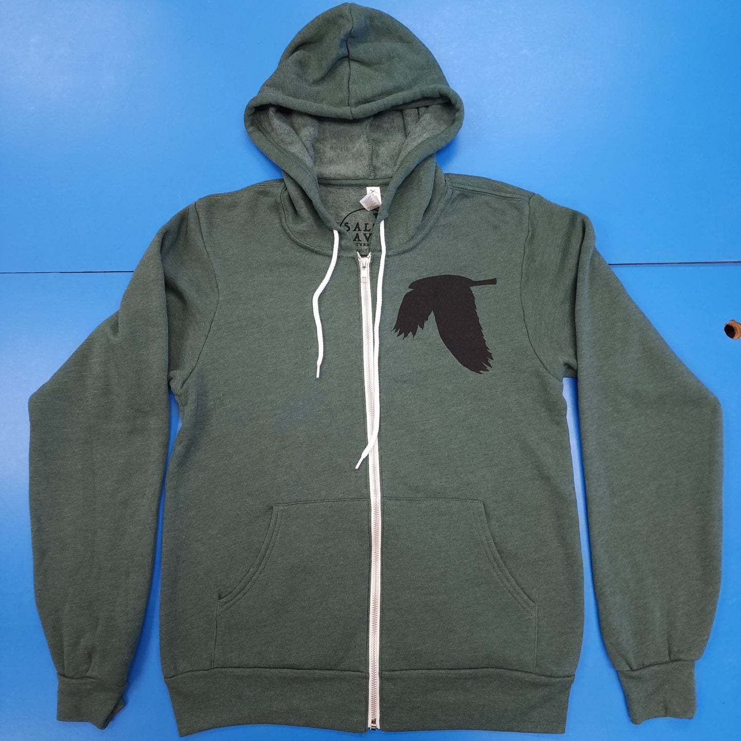 Blemished - Whale Sighting Zip-Up Hoodie - Heather Forest