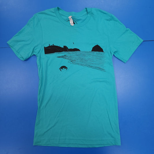 Blemished - Crabby Beach Unisex T-Shirt - Teal