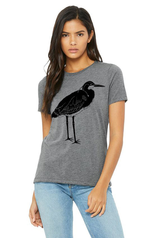 Blue Heron Tee - Women's Grey Tri-Blend