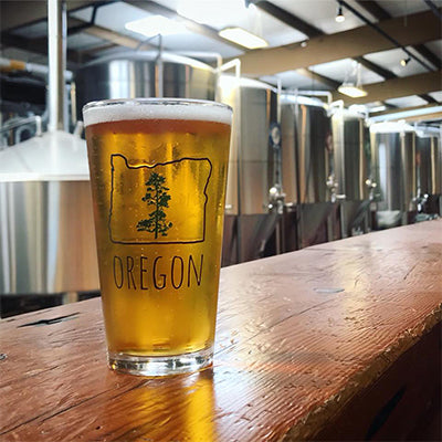 Oregon Pine Pint Glass