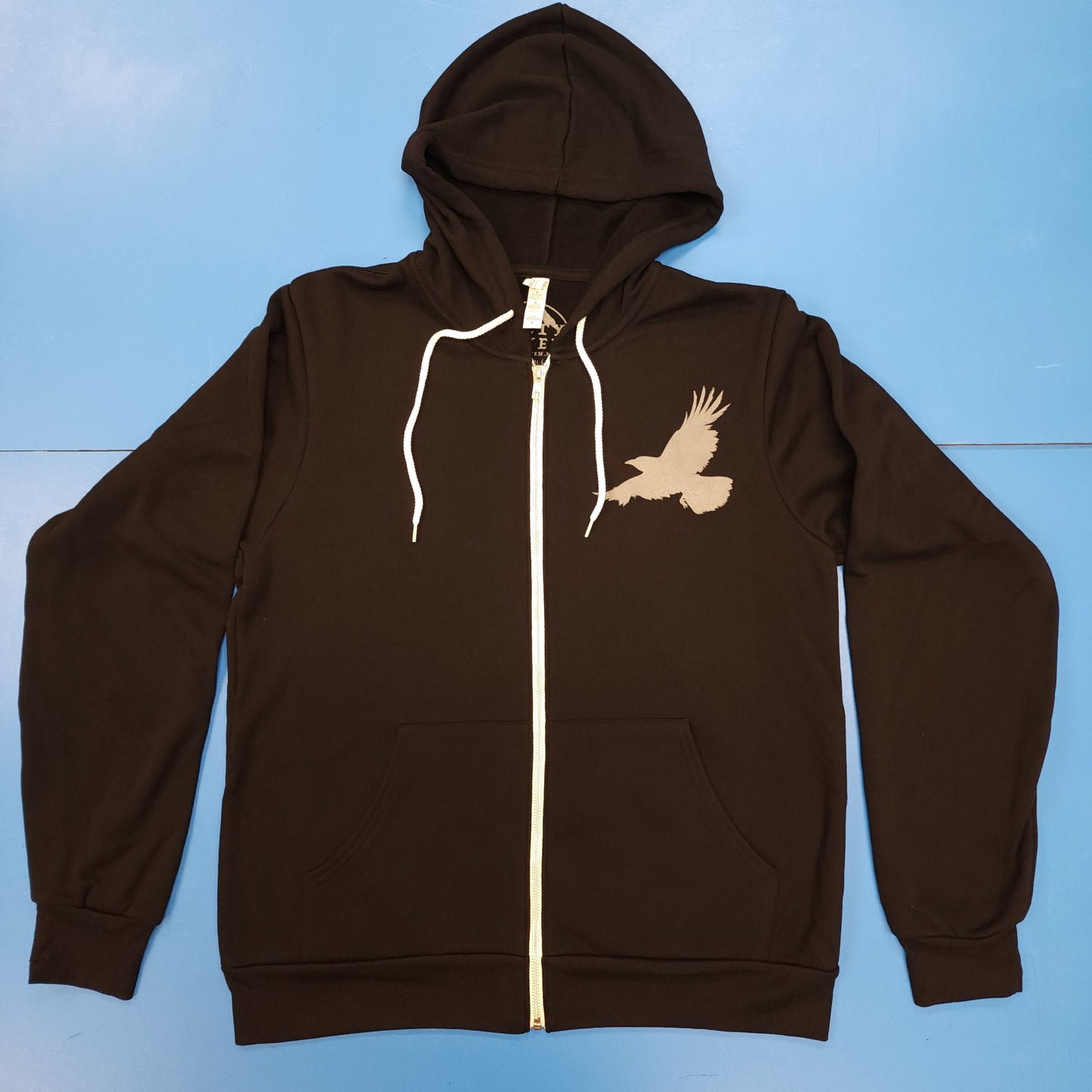 Celestial Raven Ultra Soft Zip Up Hoodie - Unisex Black