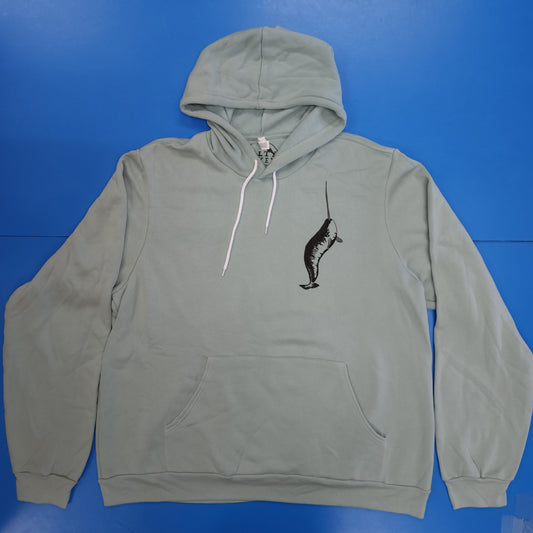 Blemished - Narwhal Pullover Hoodie - Dusty Blue