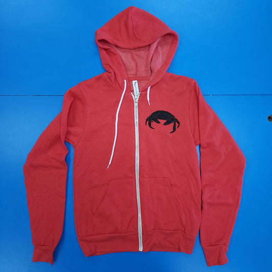 Blemished - Crabby Beach Zip-Up Hoodie Heather Red