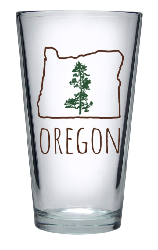 Oregon Pine Pint Glass