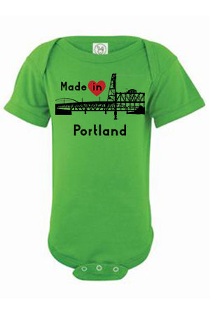 Made In Portland One Piece - Infant Apple