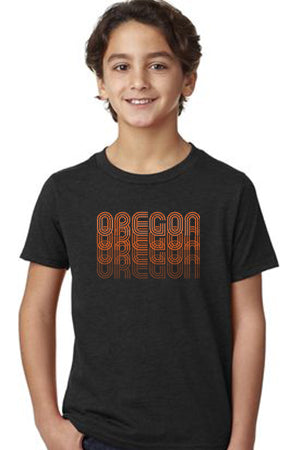 Oregon Fade T-Shirt - Youth Black