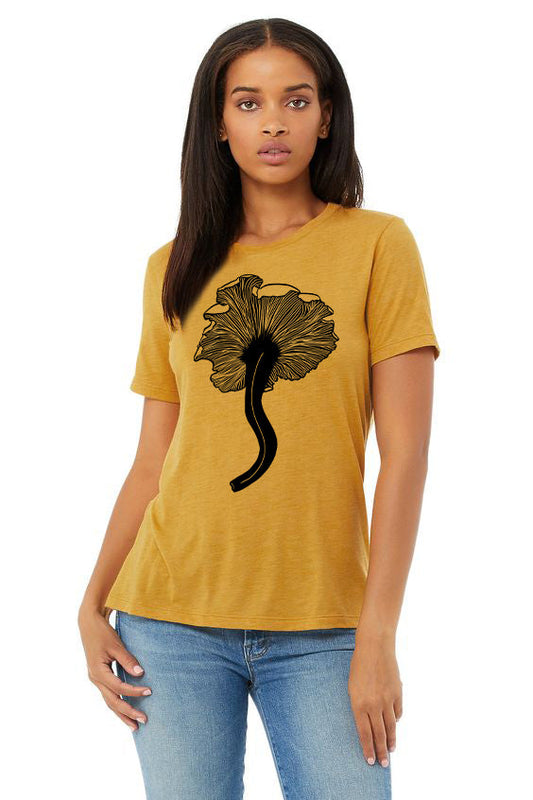 Chanterelle T-Shirt - Women's Heather Mustard Triblend