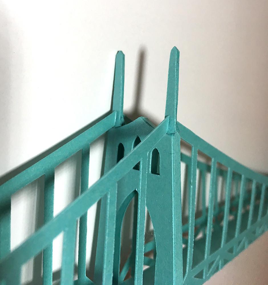 St Johns Bridge Paper Model Kit