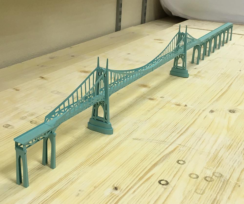 St Johns Bridge Paper Model Kit