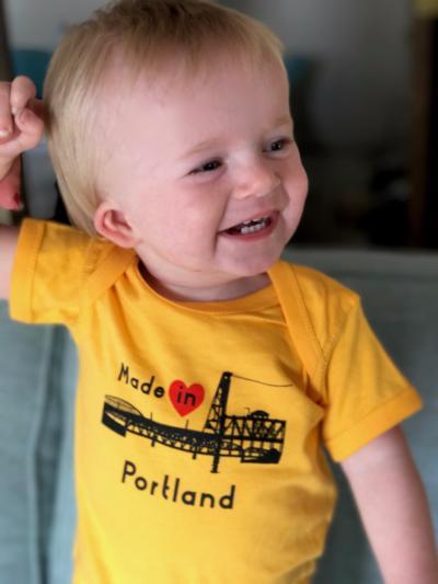 Made In Portland One Piece  - Infant Gold