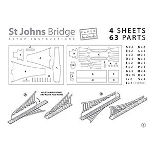 St Johns Bridge Paper Model Kit