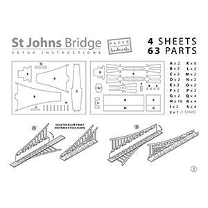 St Johns Bridge Paper Model Kit