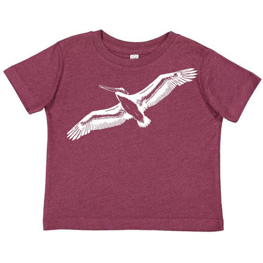 Pelicanza Pelican T-Shirt -  Toddler Vintage Burgandy