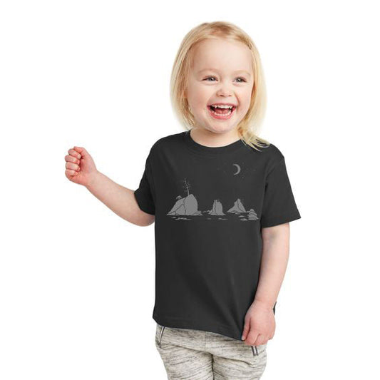 Moon Over Three Graces - Toddler T-Shirt Black