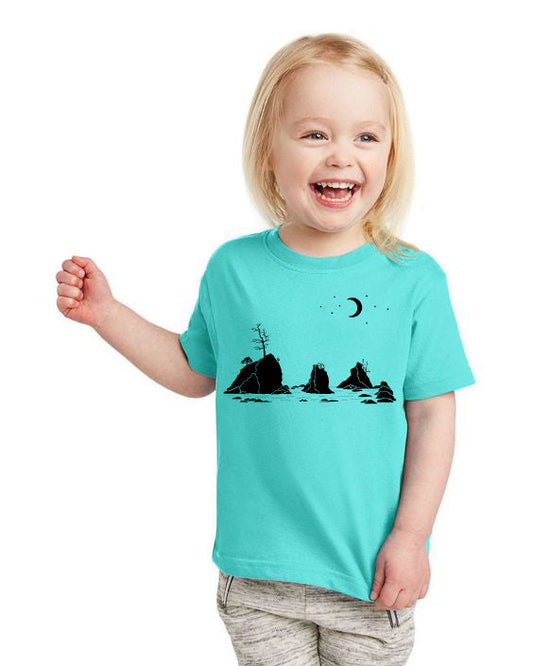 Moon Over Three Graces - Toddler T-Shirt Caribbean