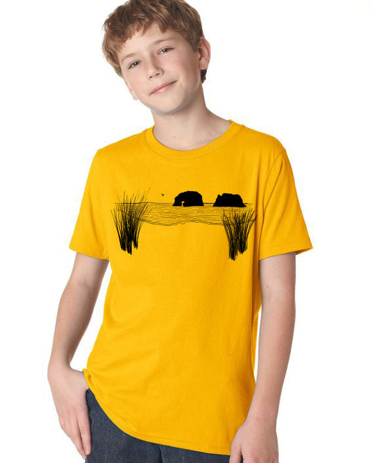 Twin Rocks T-Shirt  - Toddler Gold