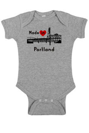 Made In Portland One Piece - Infant Heather