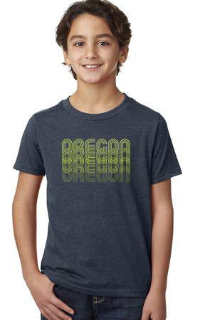 Oregon Fade - Youth Heather Navy