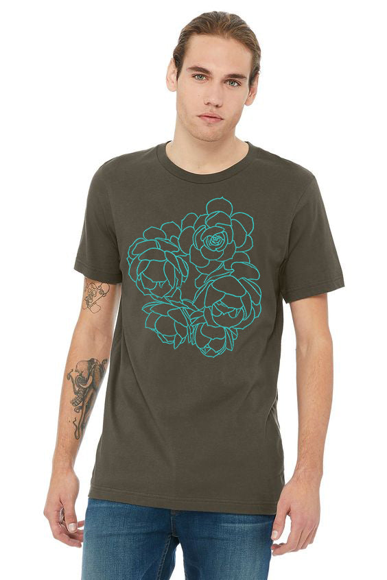 Succulent Bouquet T-Shirt  - Unisex Olive