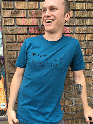 Seagull Beach T-Shirt - Unisex Deep Teal